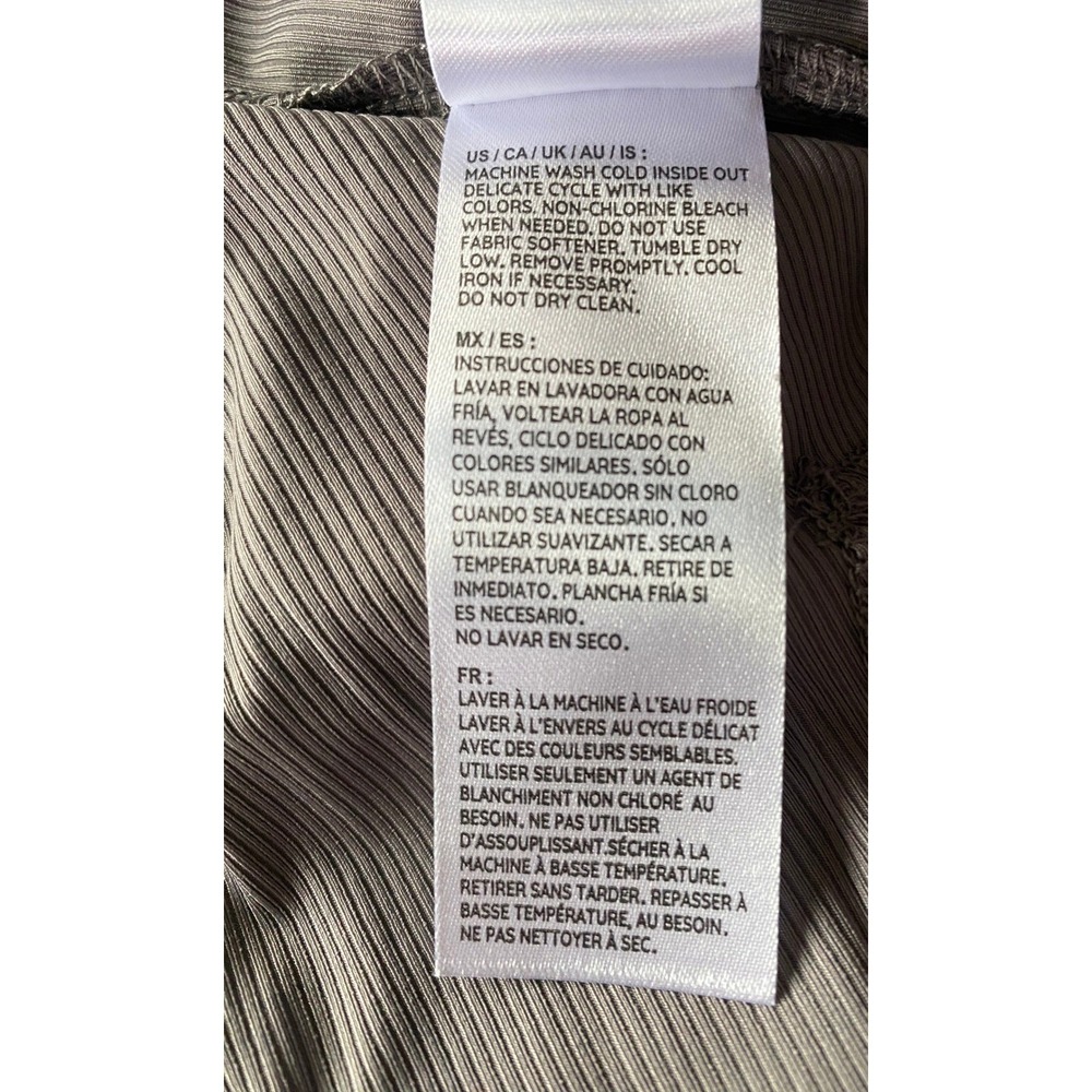 Sage Collective Womens Gray Ribbed Long Sleeve Hoodie Pullover Top Size S NEW - Picture 6 of 7